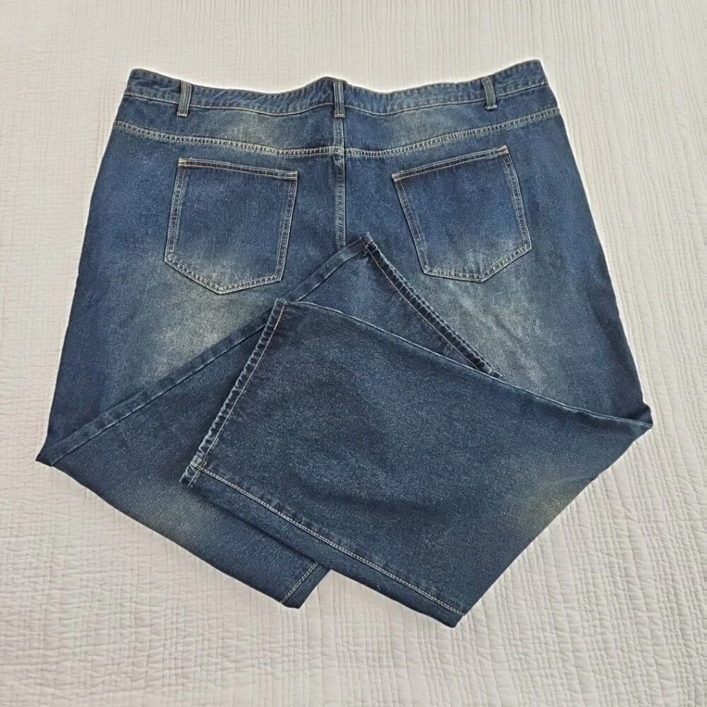 Manfinity Jeans Men's 5XL (50x31) Indigo Wash Stretch Denim EUC Comfort Workwear